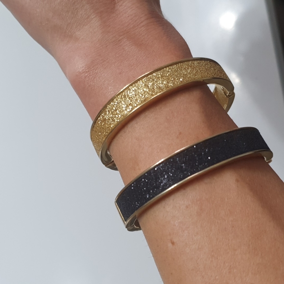 New Black and Gold Sparkly Bangles/Bracelets - Picture 5 of 5